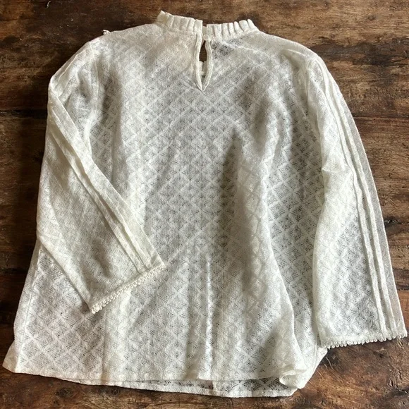 NWT Sezane Emma Blouse Ecru 10 - Picture 6 of 8
